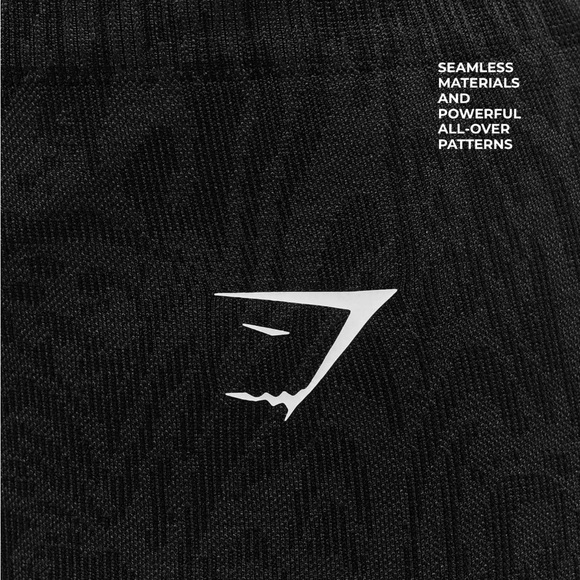 Gymshark Adapt Animal Leggings Small S Black Gray Women's NWOT Lift - Picture 5 of 6